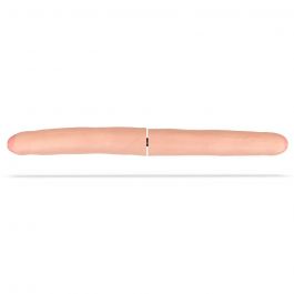 Deep R Dubbele Dildo Uncut Slim 66 Cm Huidskleur Kopen Bij MisterMit