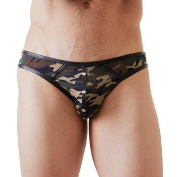 NEK Camouflage Slip + Wetlook Accenten en Studs