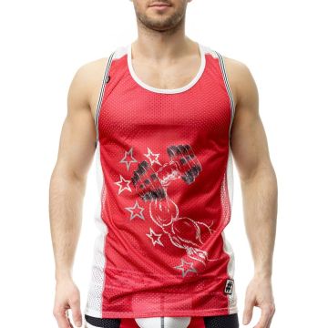 DOiT Tank Top Dummbell Rood / Wit