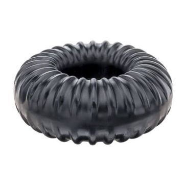 Cockring Ribbed Ring-Zwart