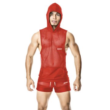 GIGO Hoody Mesh Shirt - Rood