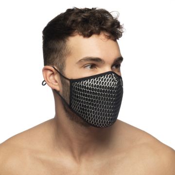 Addicted Party Face Mask - Zwart