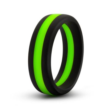 Go Pro Siliconen Cockring - Zwart / Groen