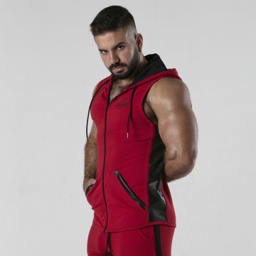 Locker Gear Backroom Mouwloze Hoodie - Rood