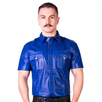 Prowler RED Slim Fit Police Shirt Blue