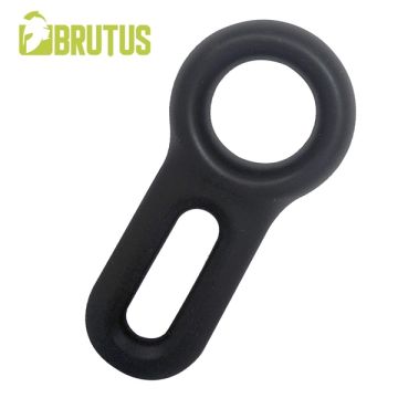 Brutus Siliconen Cockring Spannen - Zwart