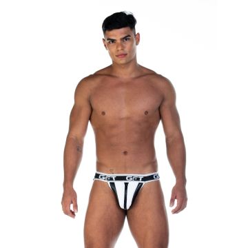 GIGO Fetish Jockstrap Zipper - Wit