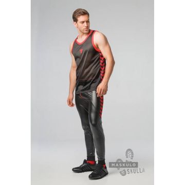 Maskulo Skulla Fetish Tank Top - Rood