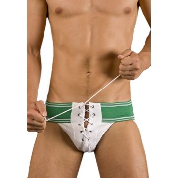 Barcode Lace Jock Alexander Green/White