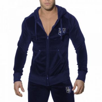 ES Velvet Hoodie Full Zip Navy OP=OP!