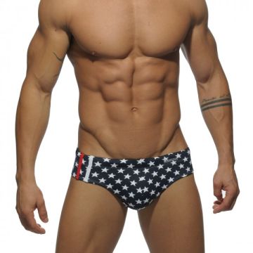 Addicted ADS039 Star Sport Swimbrief Navy