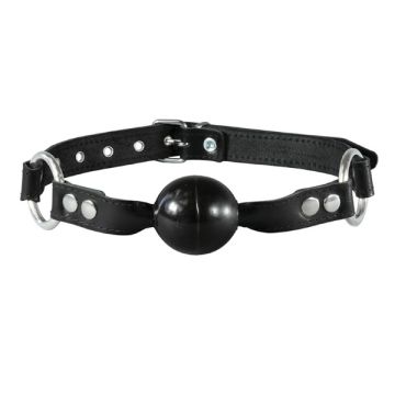 Ballgag normaal Zwart - Kiotos Leather*