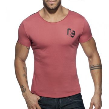 Addicted 09 Round Neck T-Shirt - Garnet