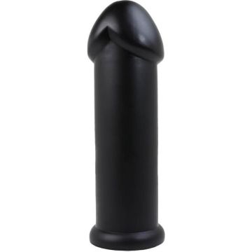 Lusty Grote Anaal Plug met Zuignap - Zwart