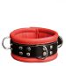 Rode hals band 6,5 cm - Kiotos Leather*