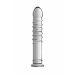 Geribbelde Glazen XL Dildo - Behemoth 