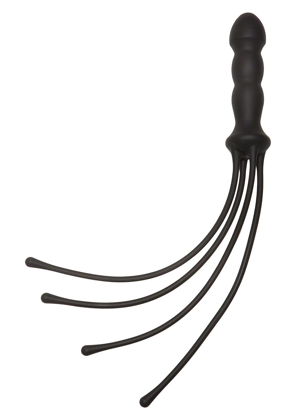Eroticnoir - Luxe Leren SM zweep - BDSM zweep - Bondage whip - 69cm - Zwart