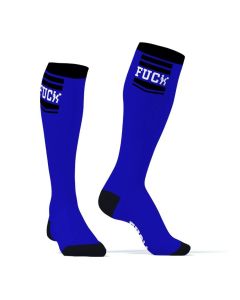 SneakXX Football Sokken FUCK One Size - Blauw